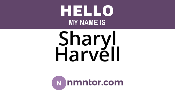 Sharyl Harvell