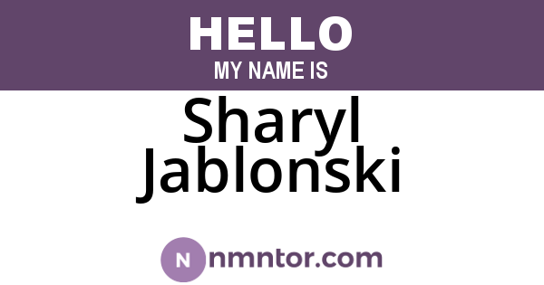 Sharyl Jablonski