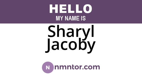 Sharyl Jacoby