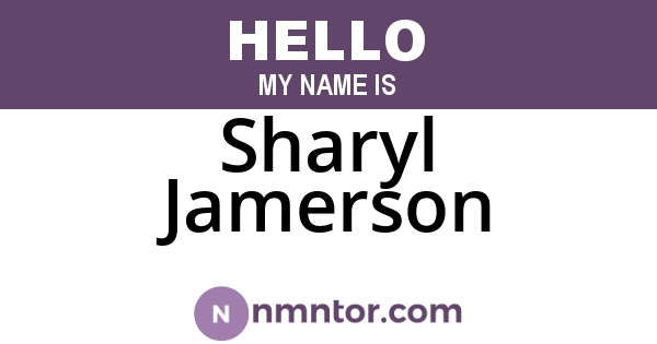 Sharyl Jamerson