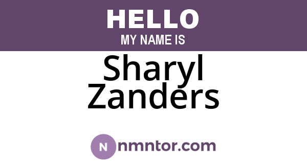 Sharyl Zanders