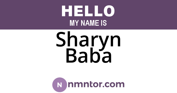 Sharyn Baba