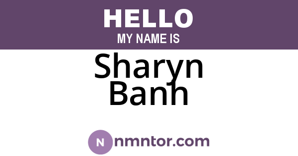 Sharyn Banh