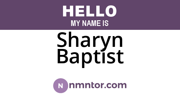 Sharyn Baptist