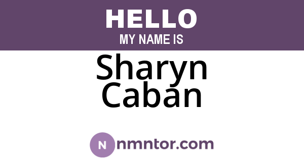 Sharyn Caban