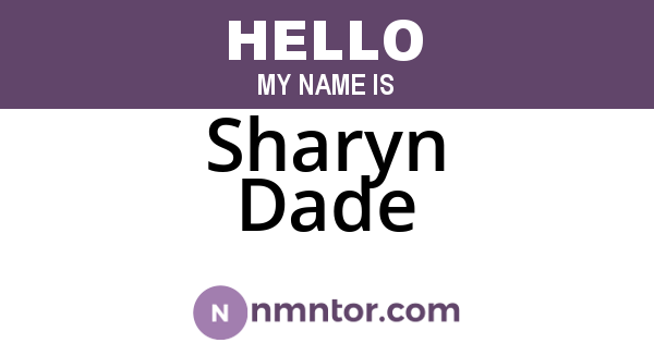 Sharyn Dade