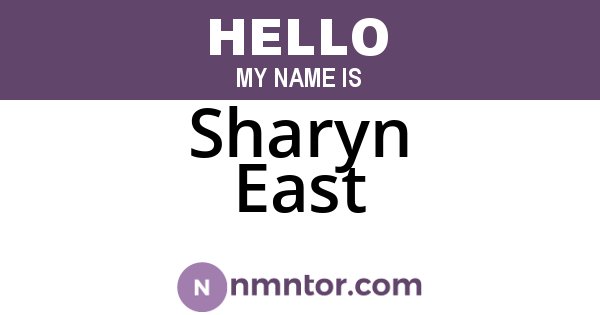 Sharyn East