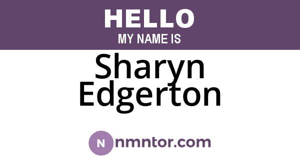 Sharyn Edgerton