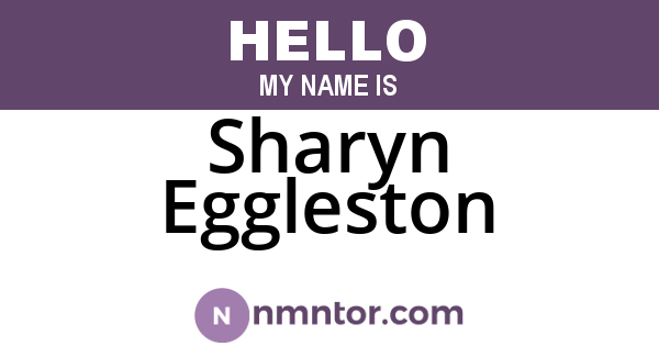 Sharyn Eggleston