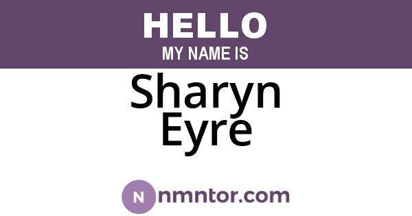 Sharyn Eyre