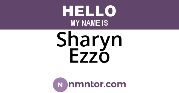 Sharyn Ezzo