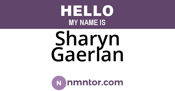Sharyn Gaerlan