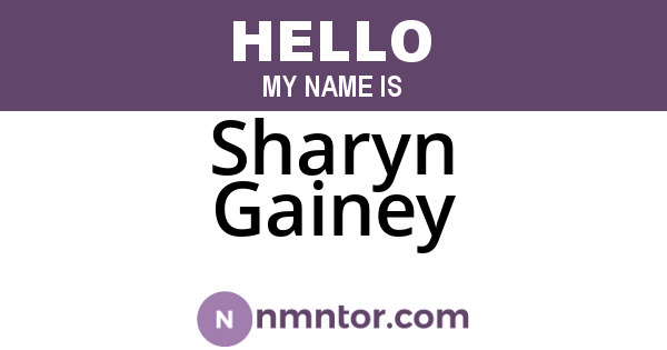 Sharyn Gainey