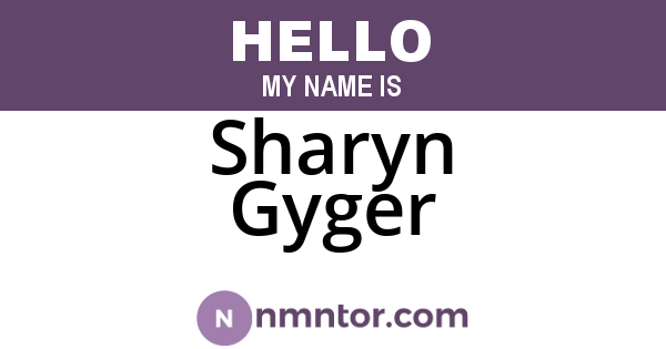 Sharyn Gyger