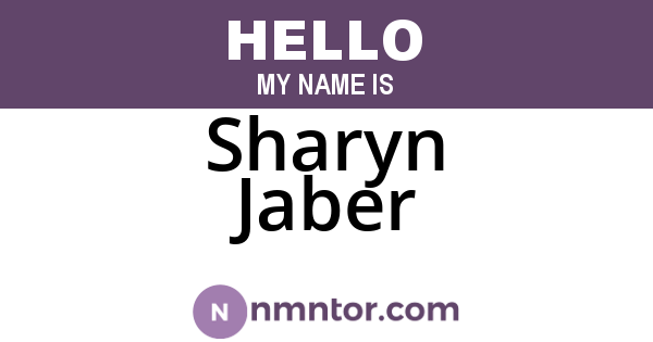 Sharyn Jaber
