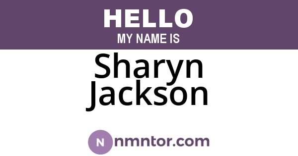 Sharyn Jackson