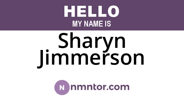 Sharyn Jimmerson