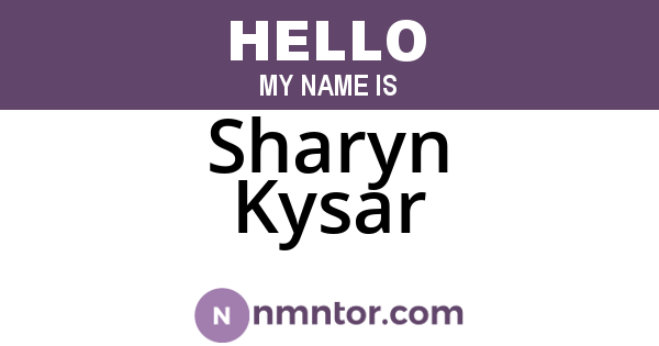Sharyn Kysar