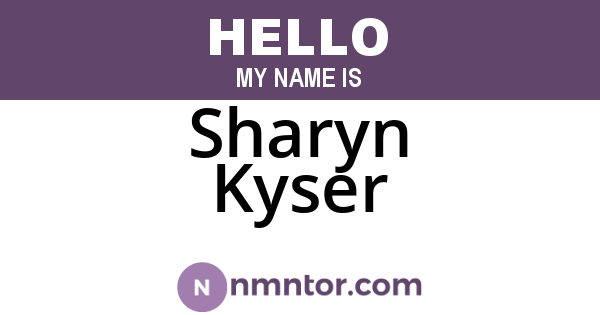 Sharyn Kyser