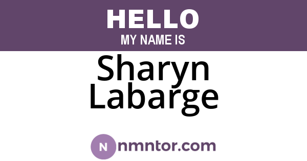 Sharyn Labarge
