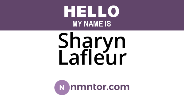 Sharyn Lafleur