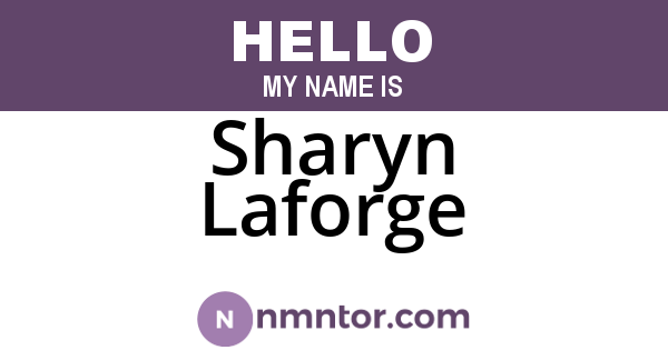 Sharyn Laforge