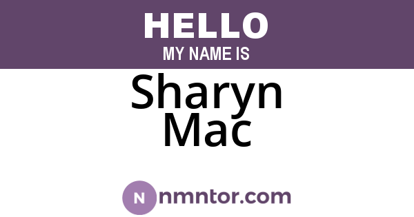 Sharyn Mac