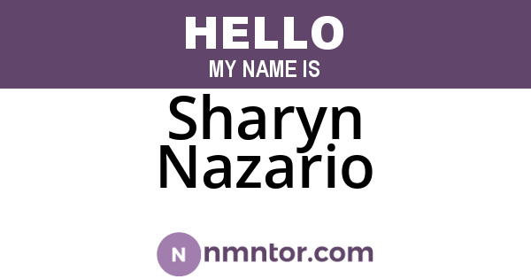 Sharyn Nazario
