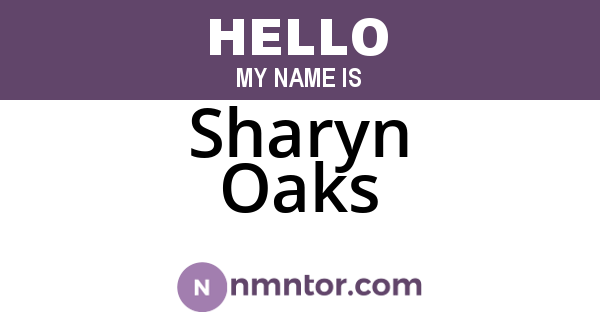 Sharyn Oaks