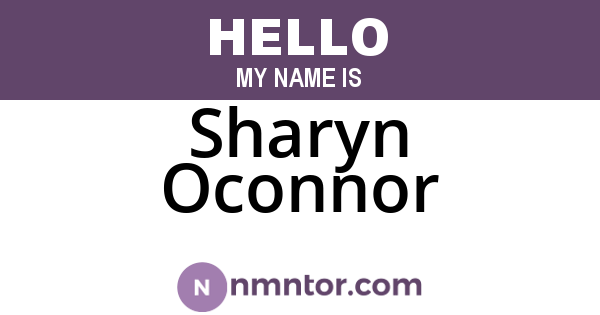 Sharyn Oconnor