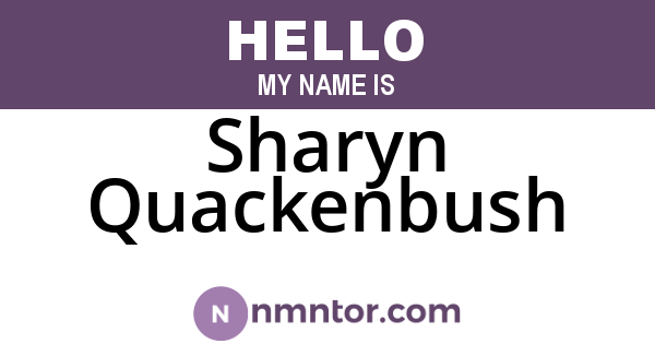 Sharyn Quackenbush