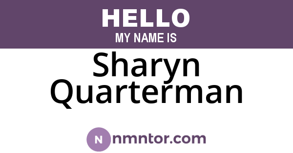 Sharyn Quarterman
