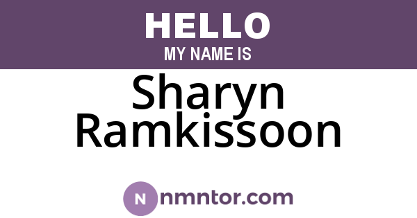 Sharyn Ramkissoon