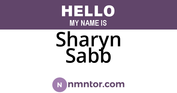 Sharyn Sabb