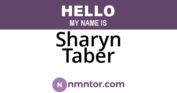 Sharyn Taber