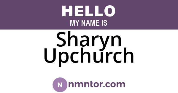 Sharyn Upchurch