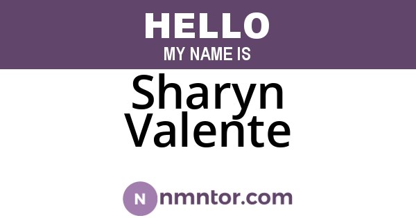 Sharyn Valente
