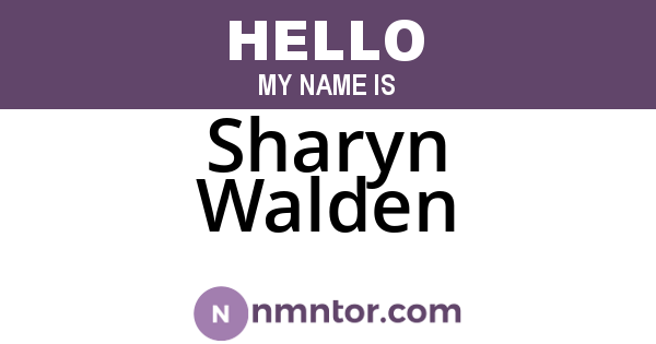 Sharyn Walden