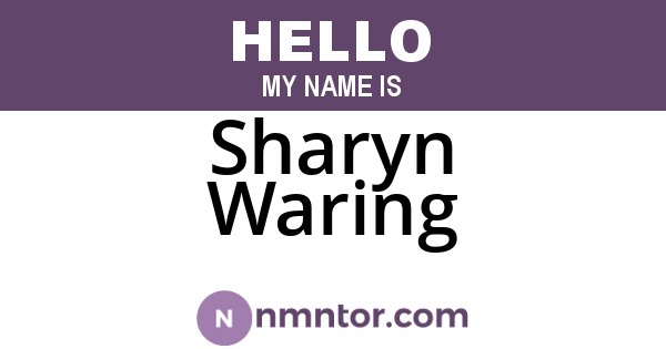 Sharyn Waring