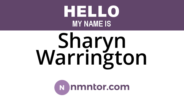 Sharyn Warrington