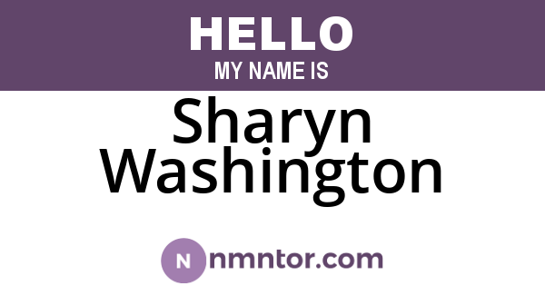Sharyn Washington