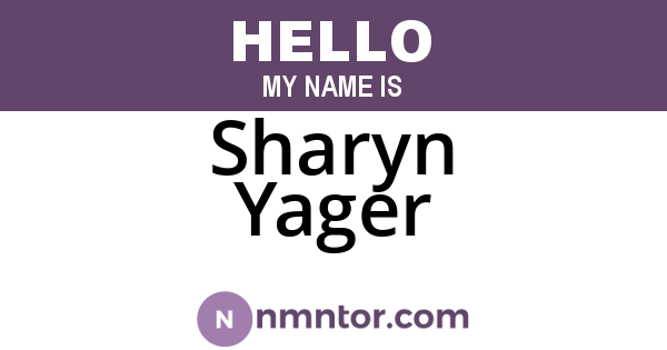 Sharyn Yager