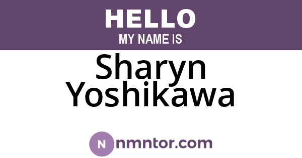 Sharyn Yoshikawa