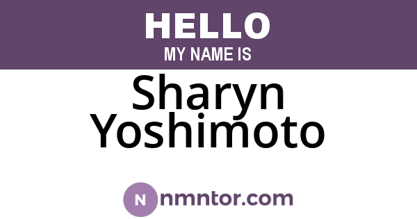 Sharyn Yoshimoto