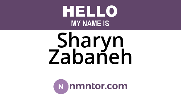 Sharyn Zabaneh