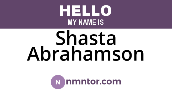 Shasta Abrahamson