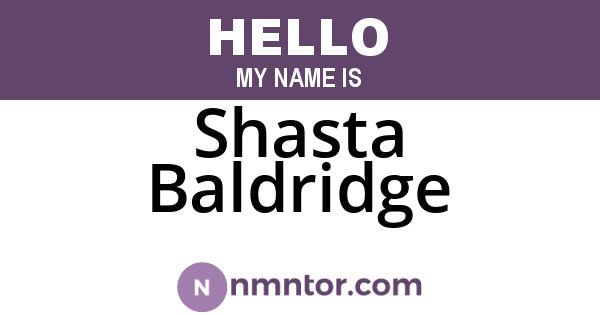Shasta Baldridge