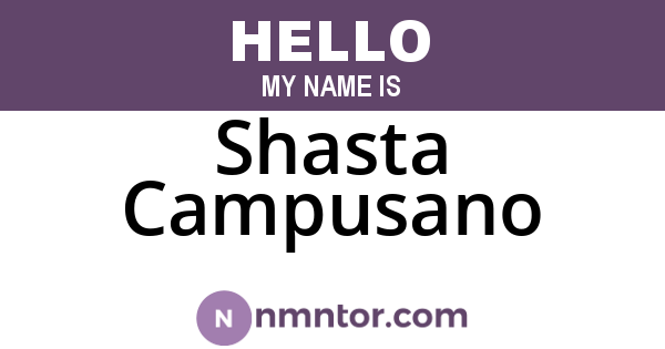 Shasta Campusano