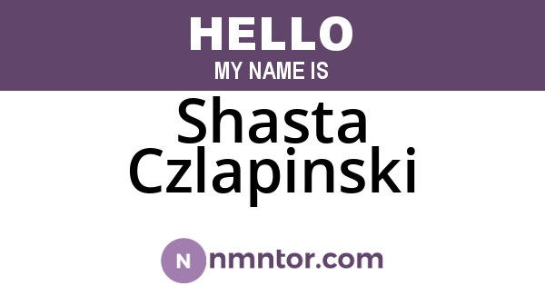 Shasta Czlapinski