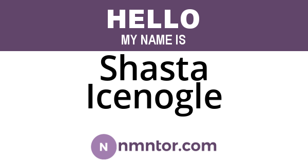 Shasta Icenogle